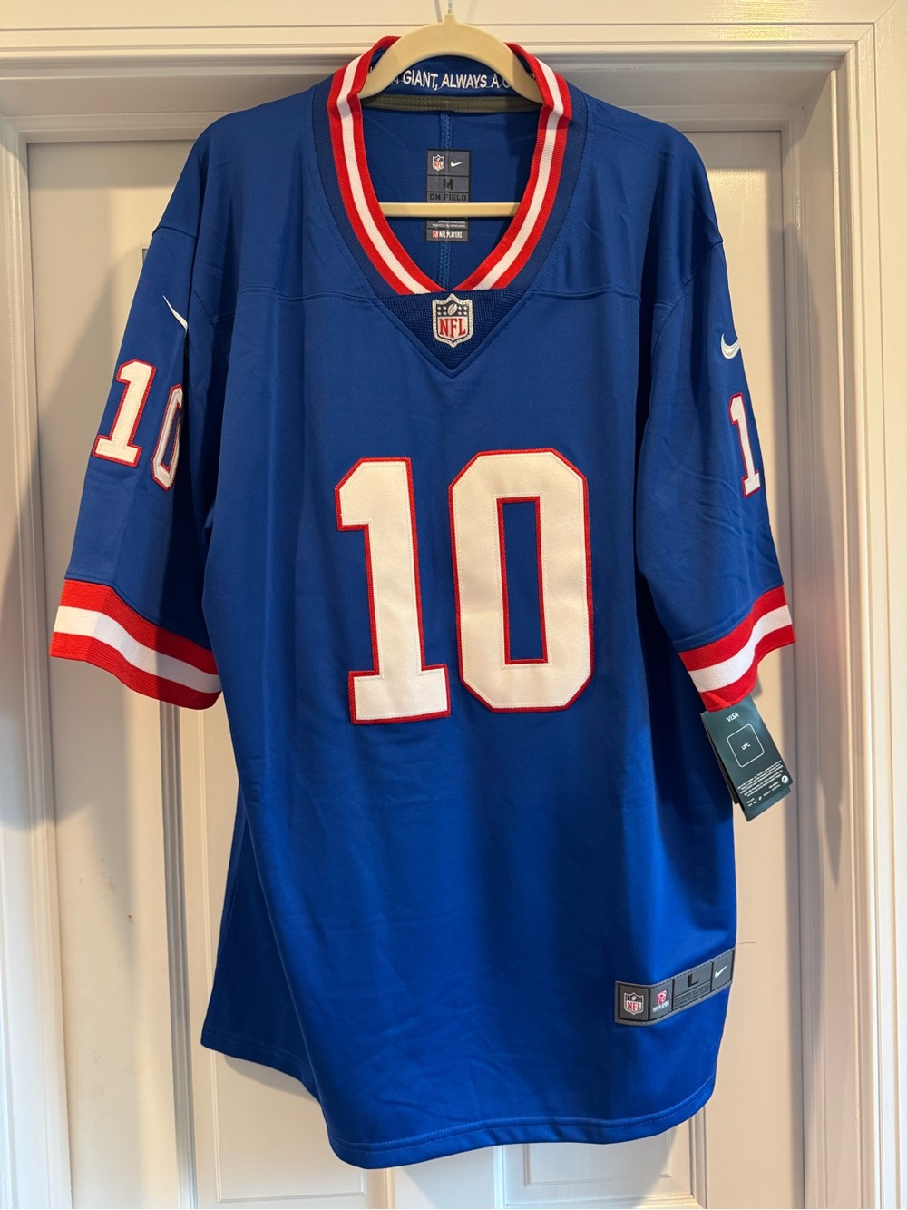 Eli Manning #10 NFL Jersey with Red and White Trim - Picture 2 of 3